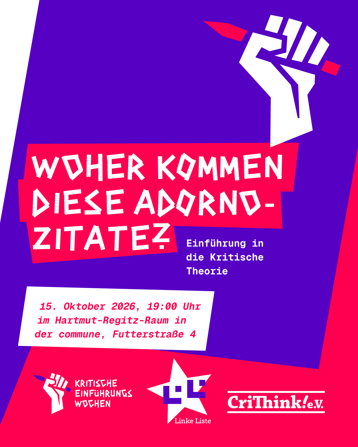Woher kommen diese Adorno-Zitate? - Einführung in die Kritische Theorie